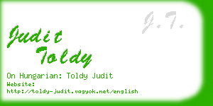 judit toldy business card